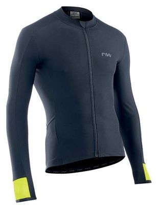 Maillot Manches Longues Northwave Fahrenheit Noir Jaune Fluo