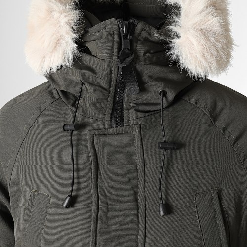 Parka Fourrure Enfant FD901 Vert Kaki