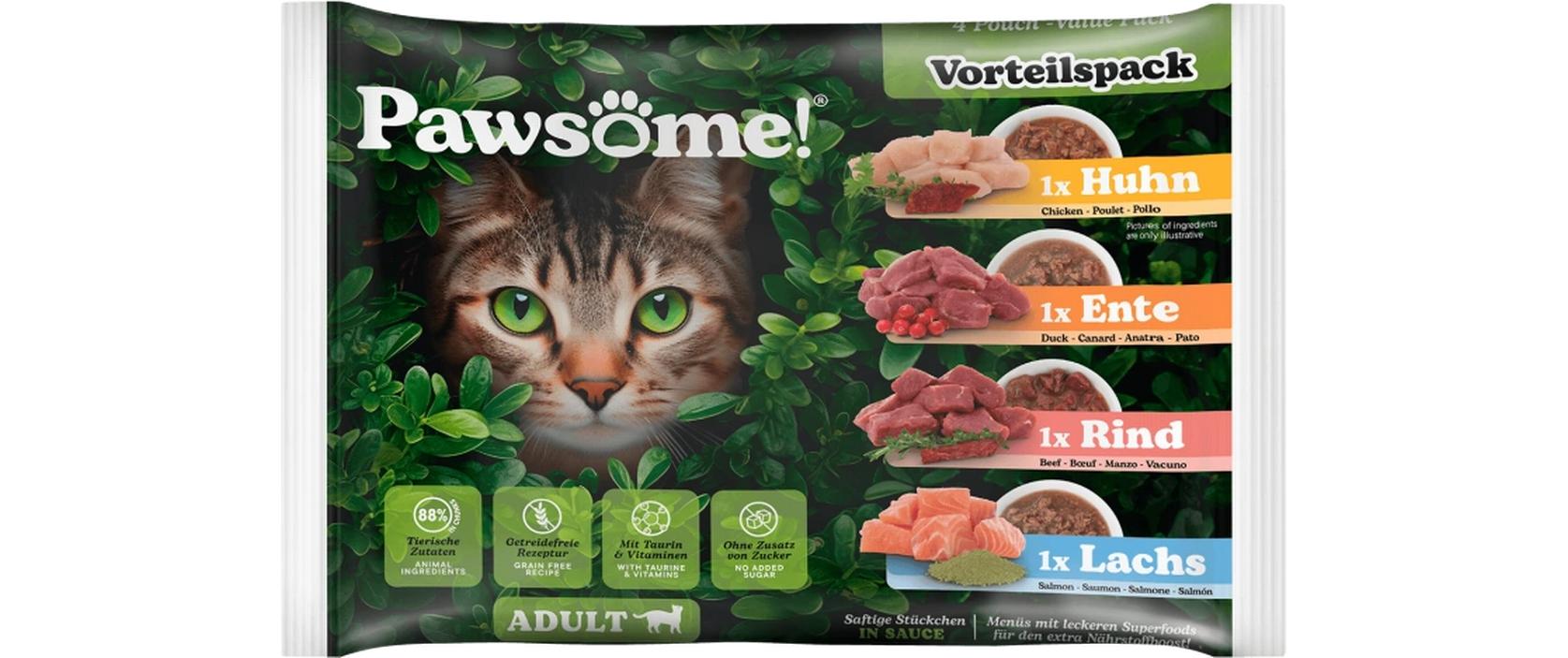 Cat Superfood Mixpack 4 x 85 gAlleinfuttermittel für ausgewachsene Katzen
