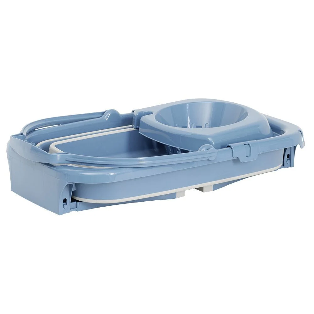 Seau essoreur rétractable 20L bleu