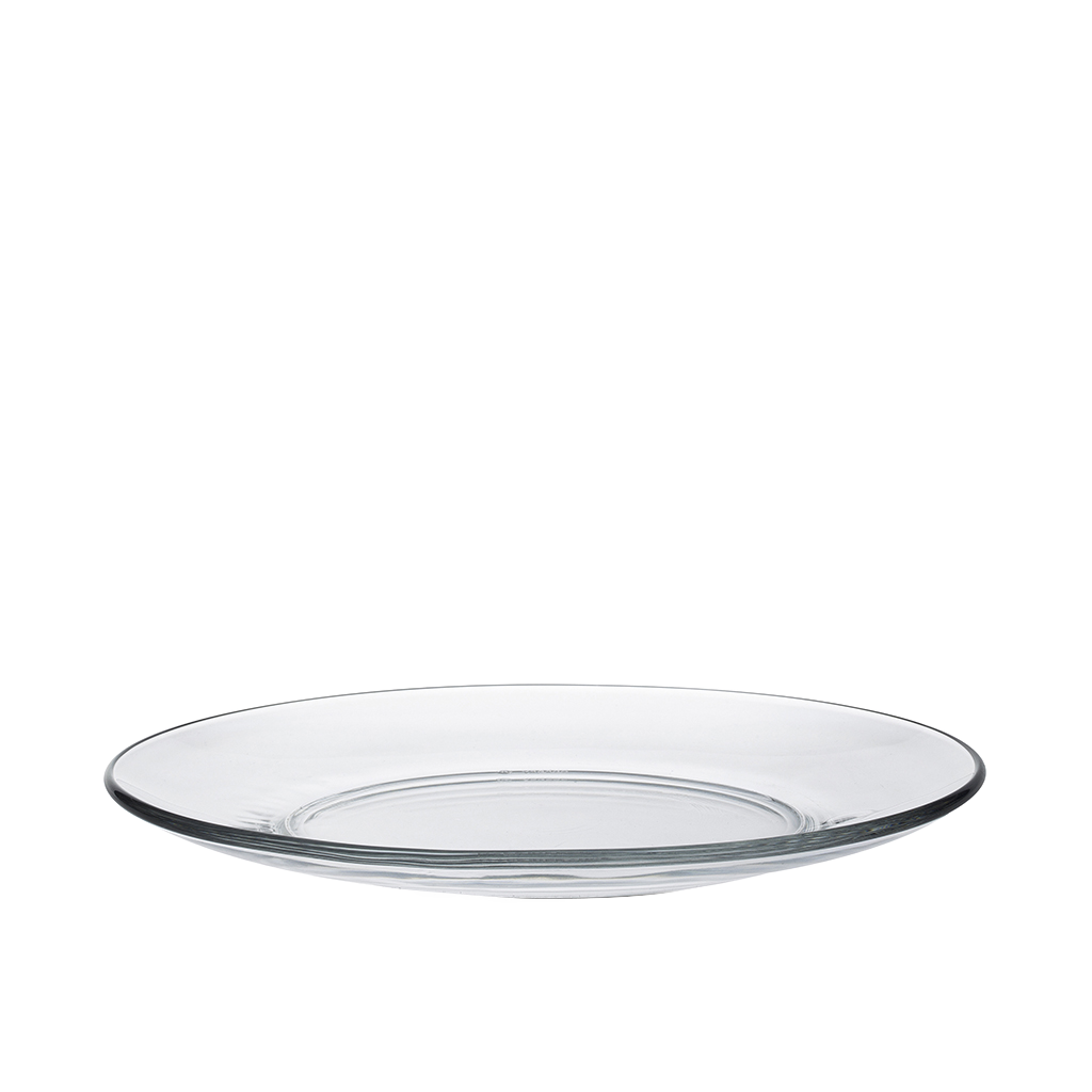 Lys - Assiette plate en verre (Lot de 6)