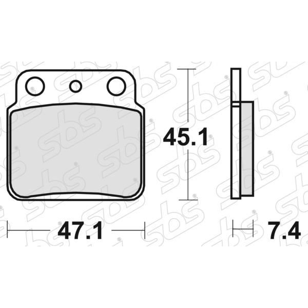 SBS - Plaquettes de frein 649 SI