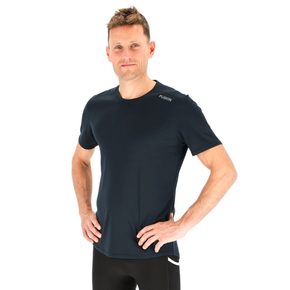 fusion nova loebe t shirt herre 243 1033 night blue