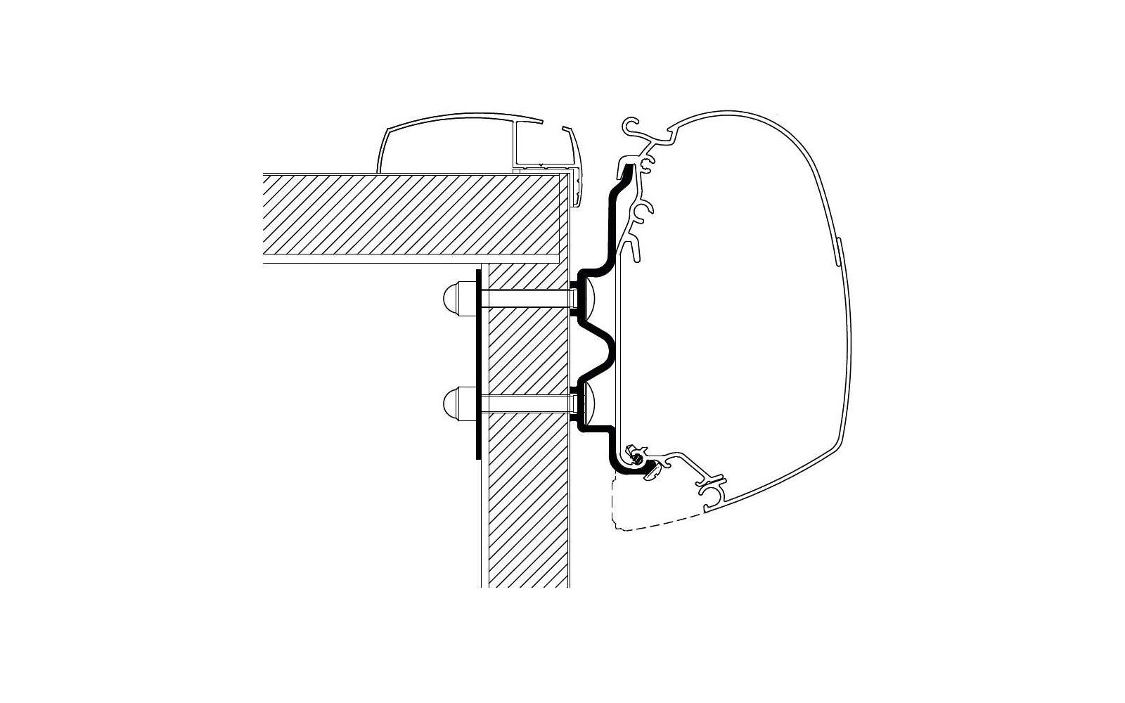 Thule Markisenadapter Hobby Optima Ontour