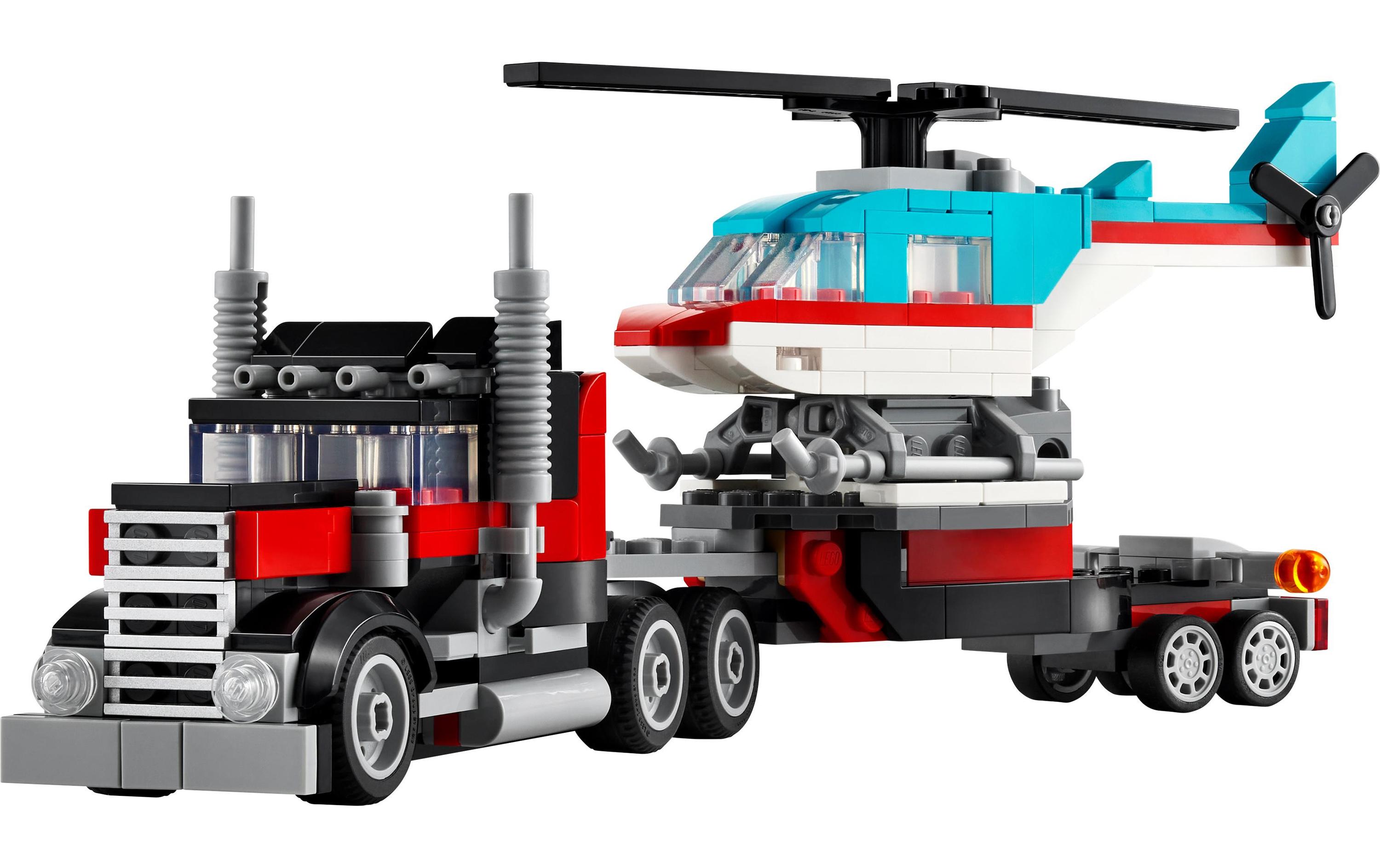 Creator Tieflader mit Hubschrauber 311463-in-1-Spielset