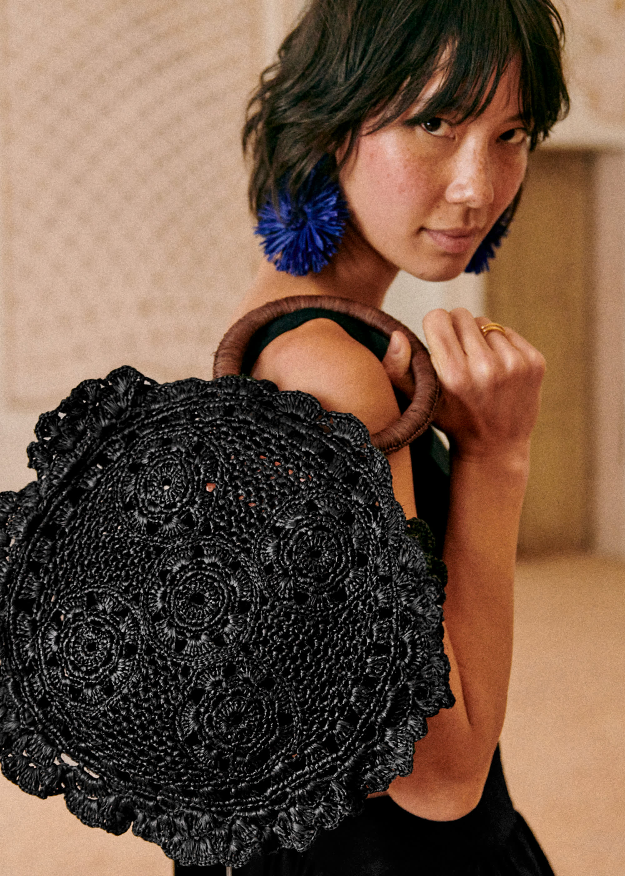 Panier Zina - Raphia noir - SACS/NEW SACS Nos Paniers 5906410