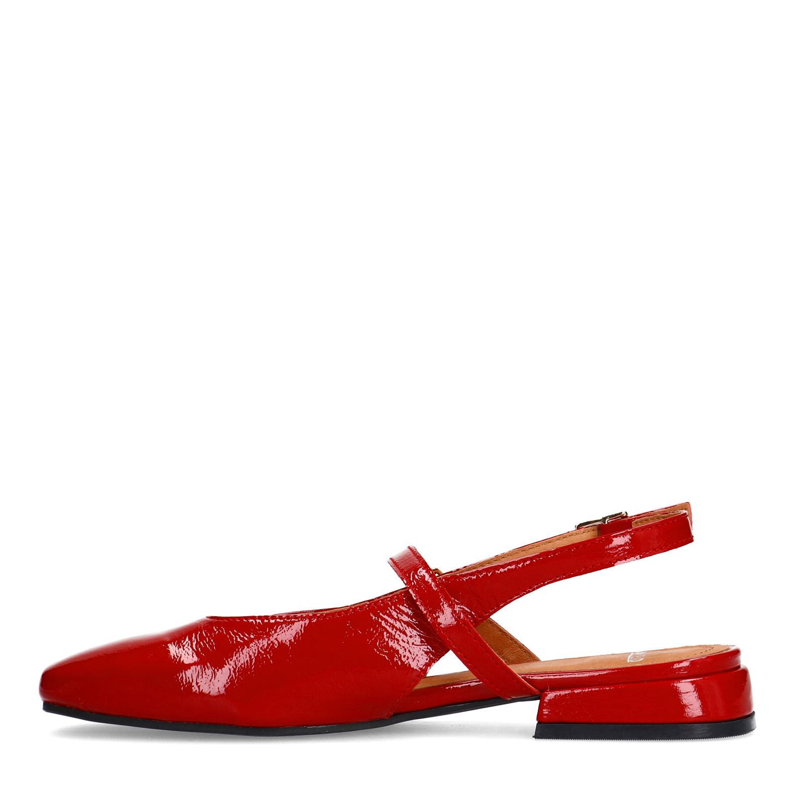 Rode lakleren slingbacks