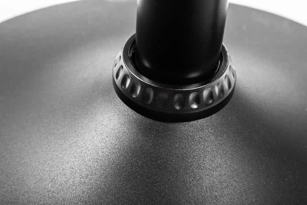 Höhenverstellbarer Barhocker MODENA vintage grau Microfaser Metall schwarz mit Lehne drehbar