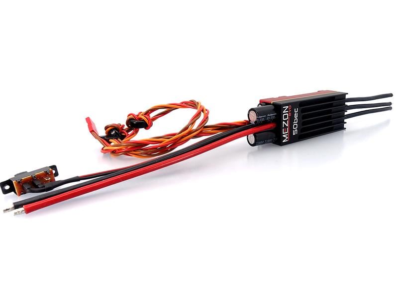 Jeti Brushless Regler MEZON EVO 50 BEC 50A, 2-12S 50A Brushless ESC mit Telemetrie für Flugmodelle