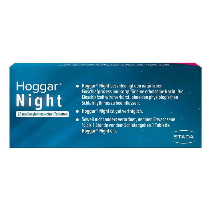Hoggar Night 25 mg Doxylamin Schlaftabletten, 10 St