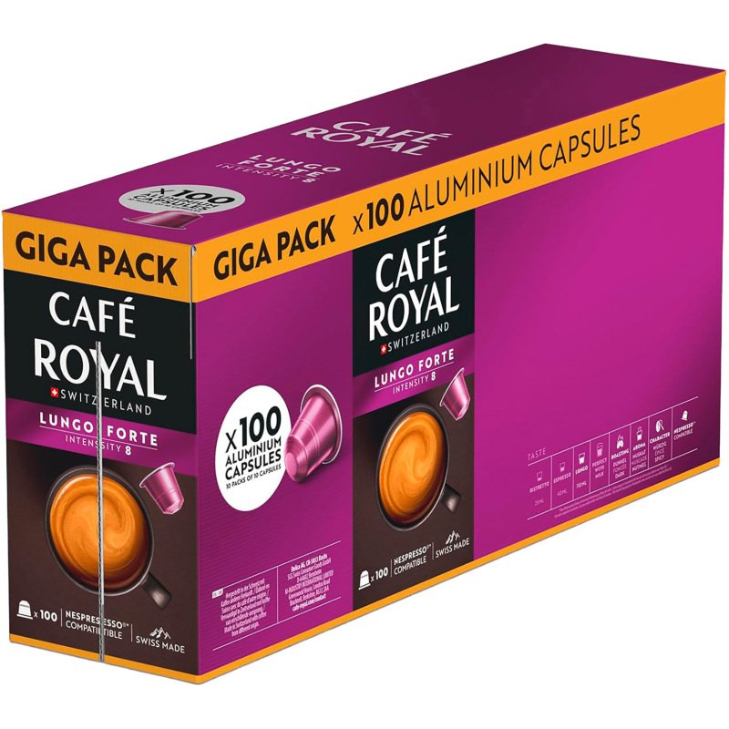 Capsules de café Café Royal Lungo Forte - Boîte de 100