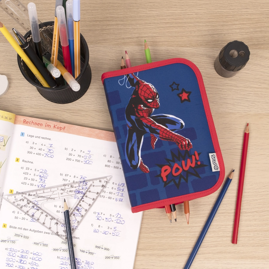 Scooli gefülltes Schüleretui Spider-Man