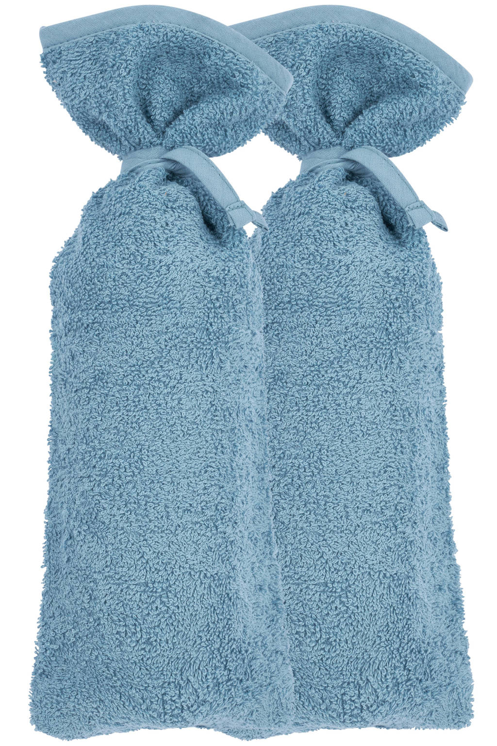basic badstof kruikenzak - set van 2 denim
