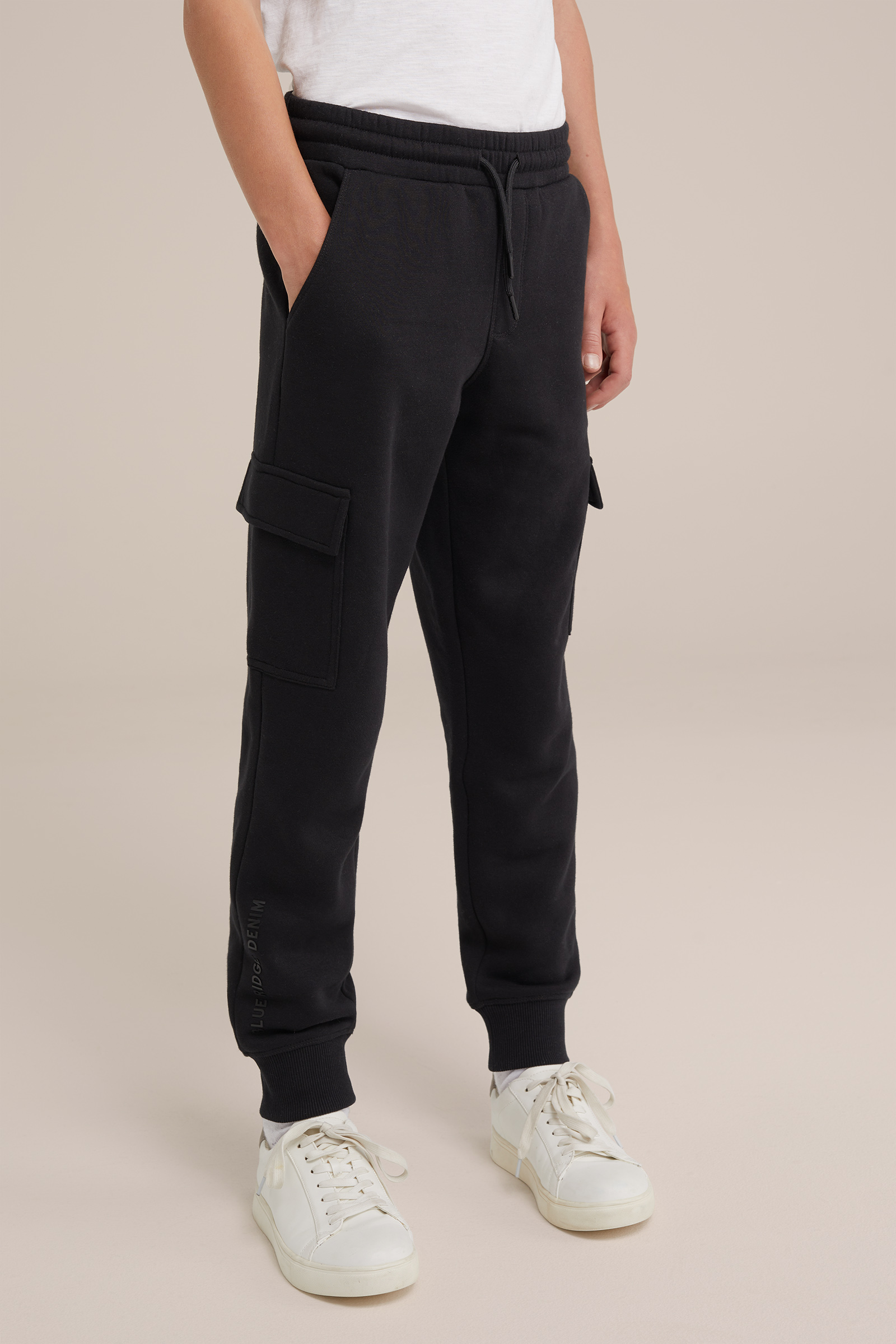Jongens joggingbroek met cargozakken Blue Ridge Zwart