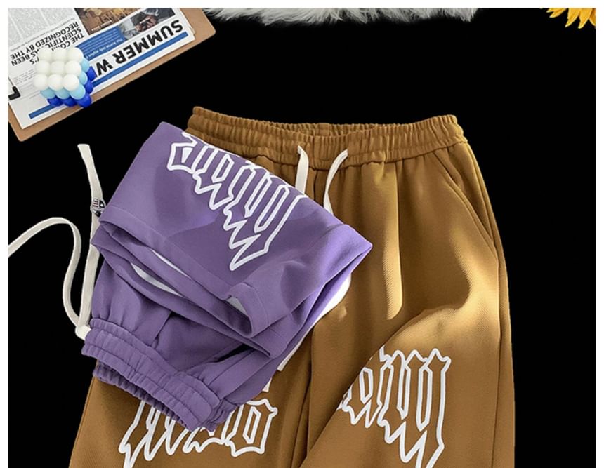 Bay Go Mall - Shorts met trekkoord en letters