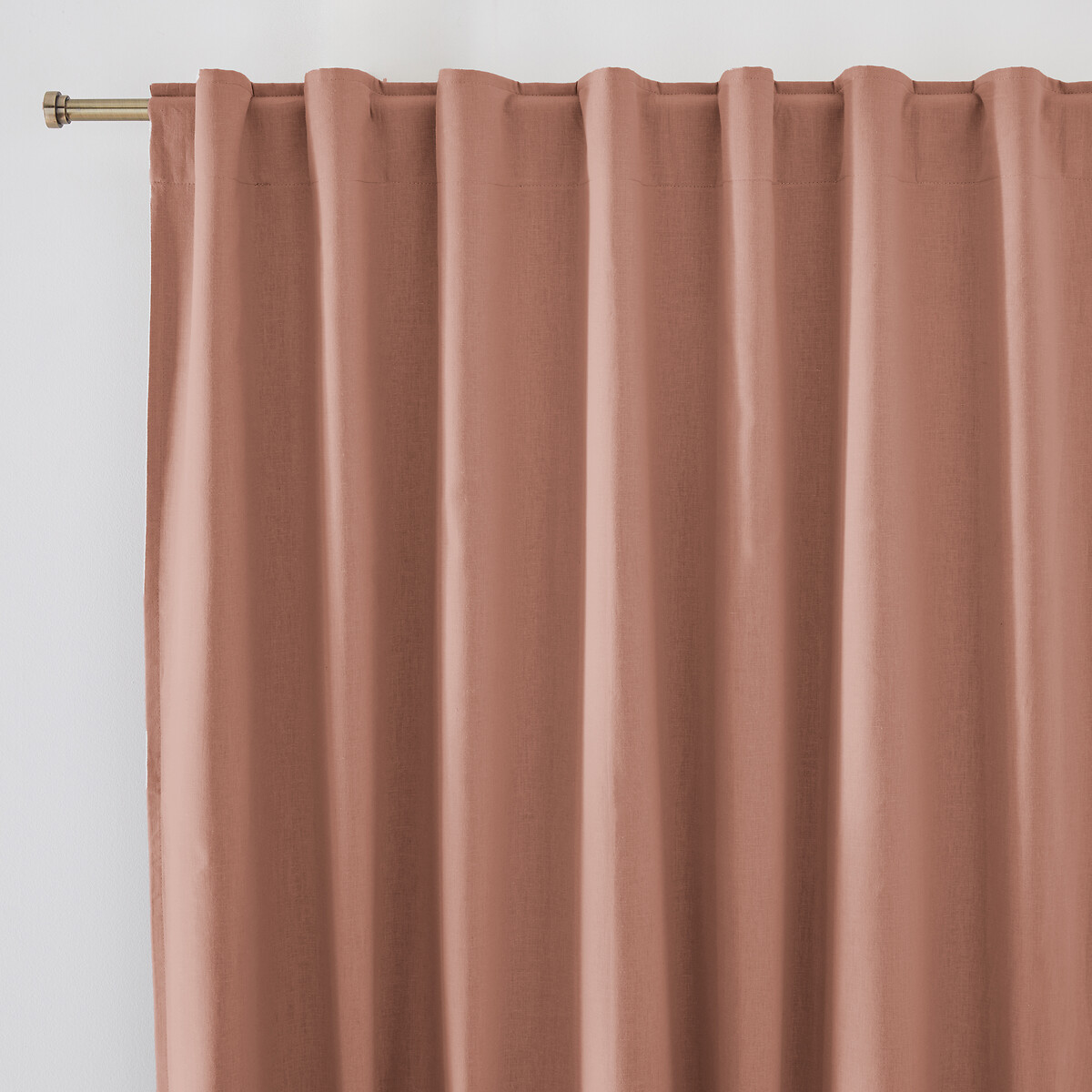 LA REDOUTE INTERIEURS<br>Cortina blackout em meio linho com laços ocultos, Lincot