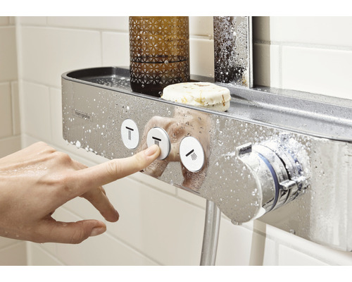 Douchekolom incl. thermostaat hansgrohe Pulsify S chroom 24240000