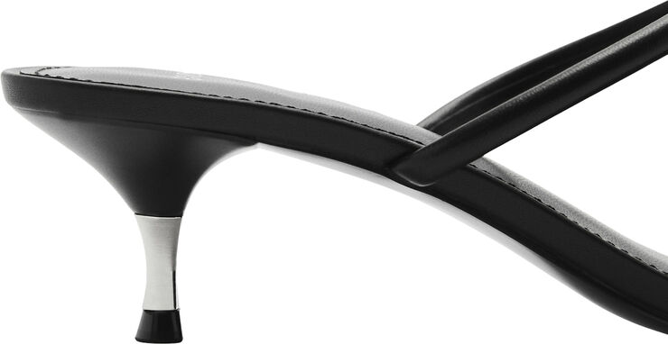 MANGO Strappy heeled sandals Black