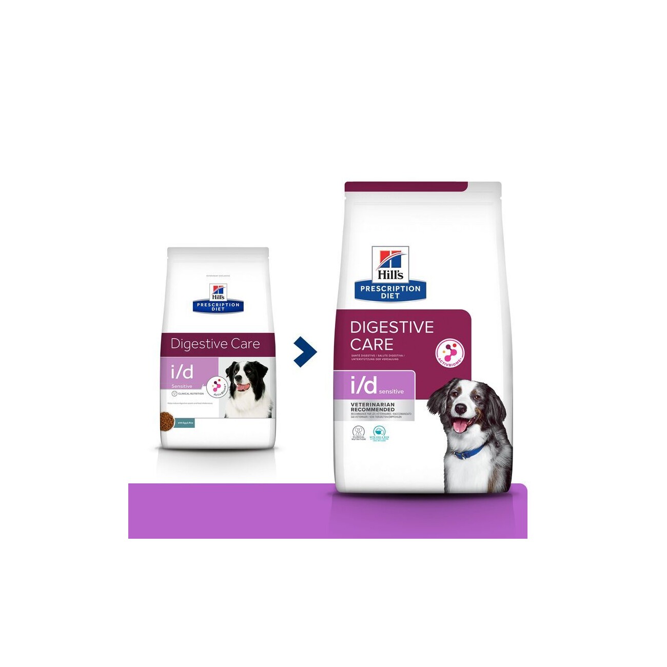 Hill's Prescription Diet i/d Sensitive Trockenfutter für Hunde, Adult, mit Ei und Reis zur Unterstützung der Verdauung 12 kg
