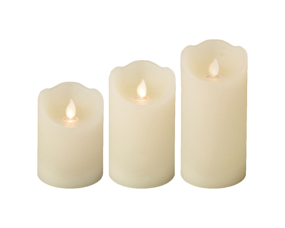 Lumineo LED Kaarsen - Kerstverlichting - 16 cm - Creme/warm wit