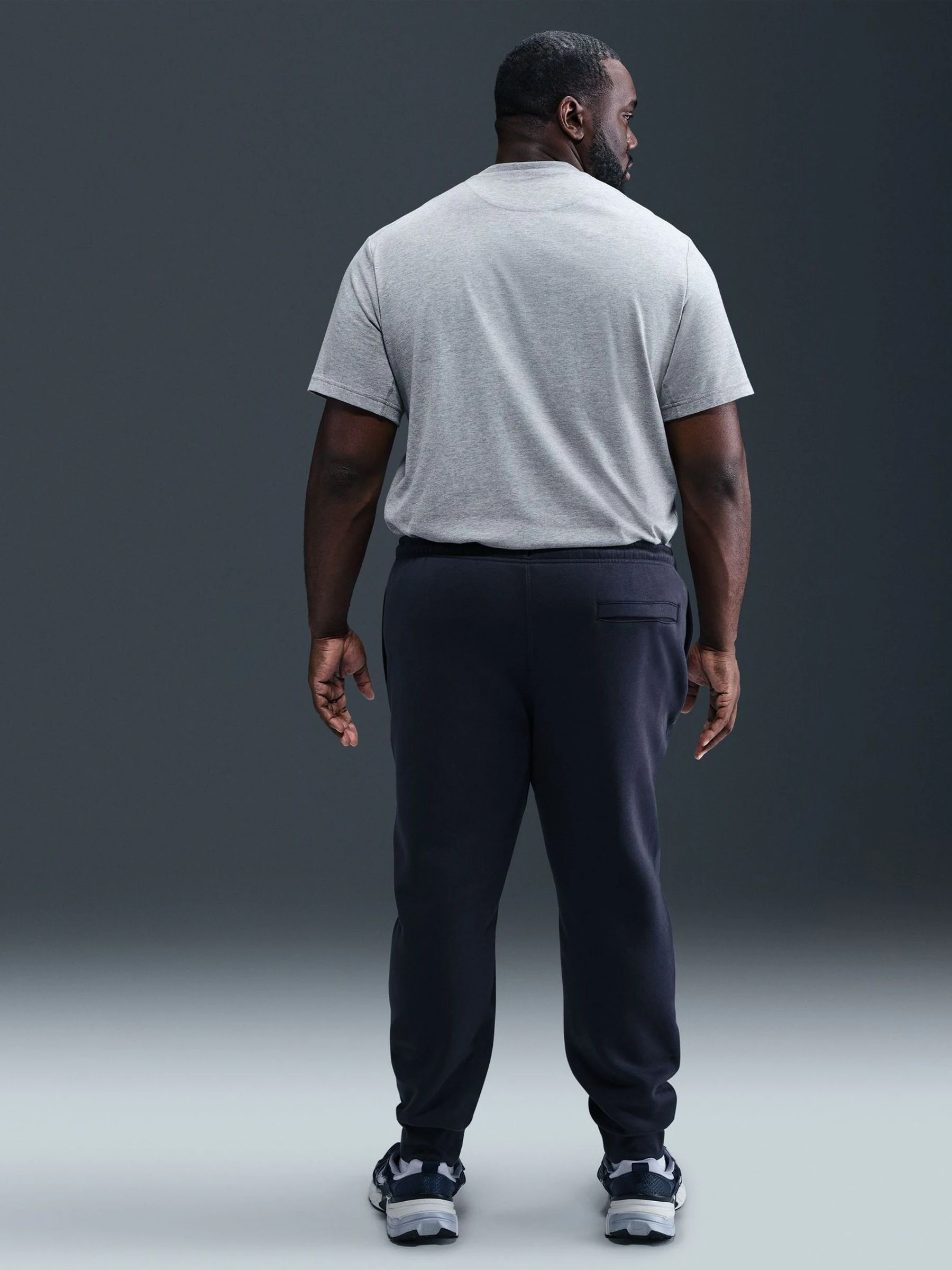 Marineblauwe Obsidian - Nike Club fleece joggingbroek