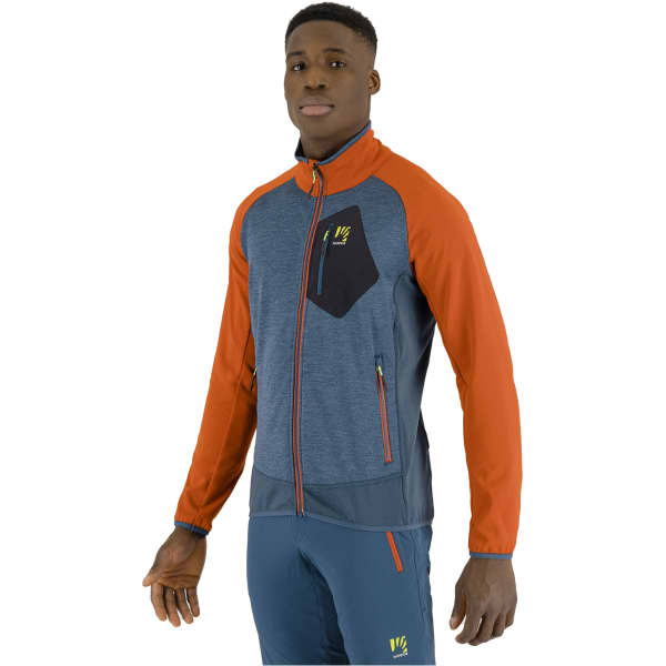 Veste polaire ski rando KARPOS ODLE FLEECE STARGAZER/FIERY RED