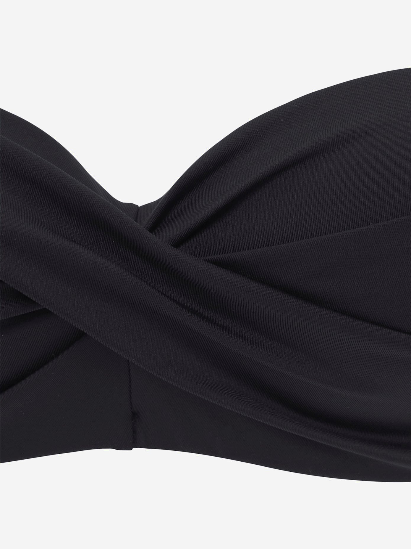 Maillot de bain bandeau à armatures coloris unis