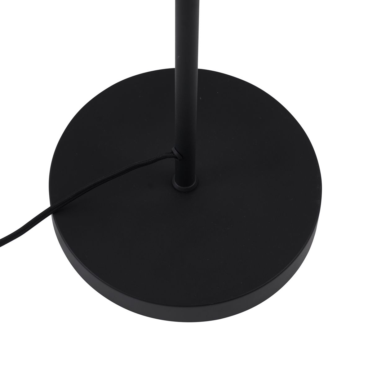 Retro vloerlamp zwart met brons glas - Bizle