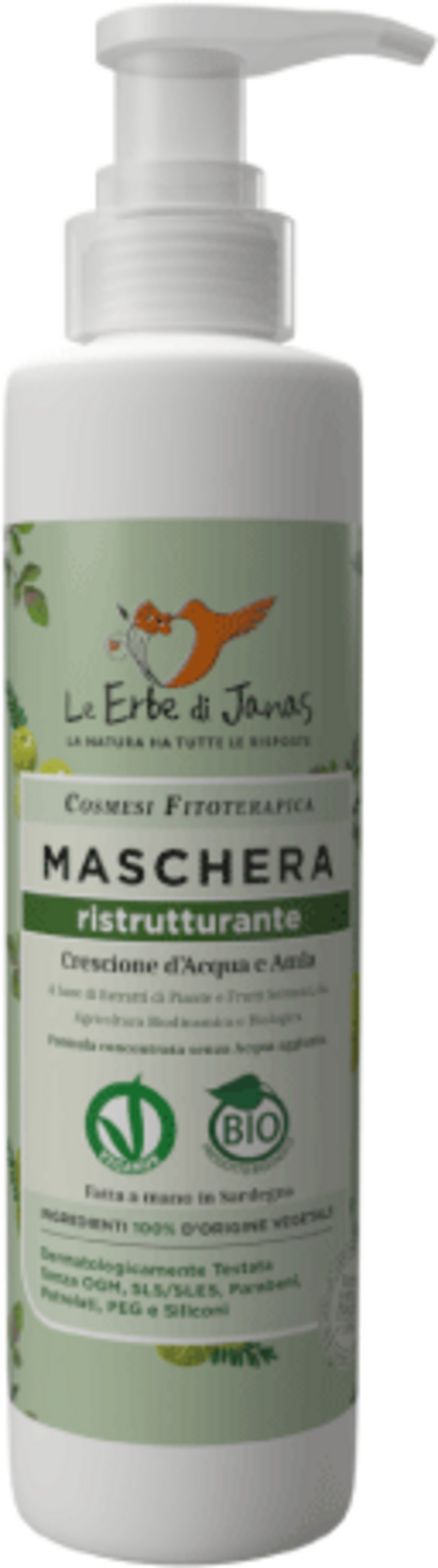 Le Erbe di Janas  Restrukturierende Haarmaske Kresse & Amla, 150 ml