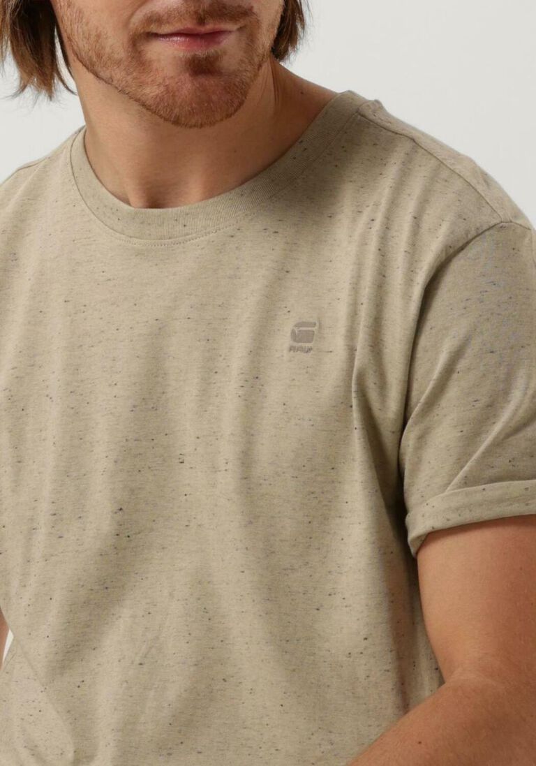 G-STAR RAW beige g-star raw t-shirt lash r t s/s