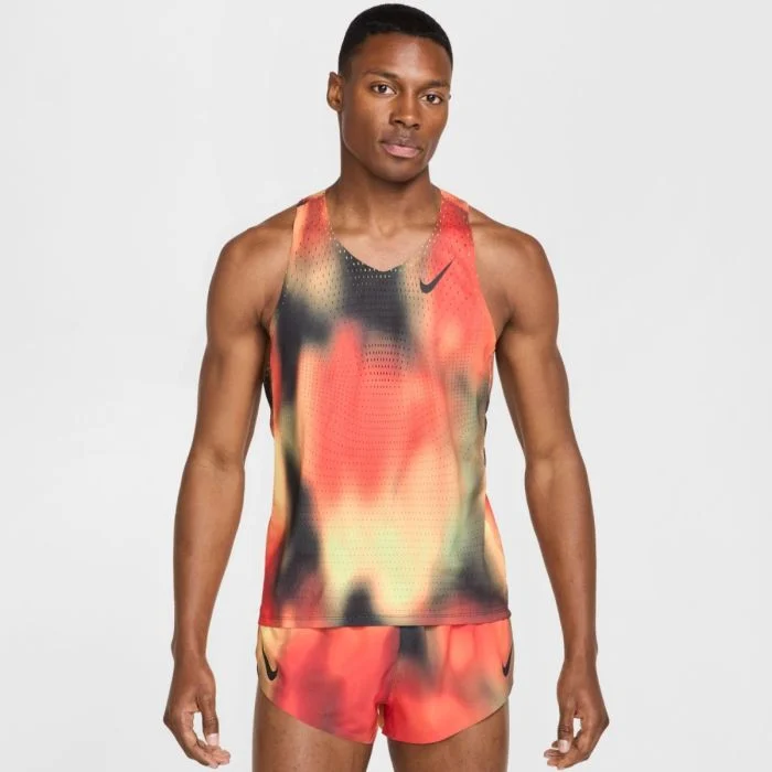 Nike Herre Singletter Dri-FIT ADV Aeroswift Elite Entry Singlet Rød