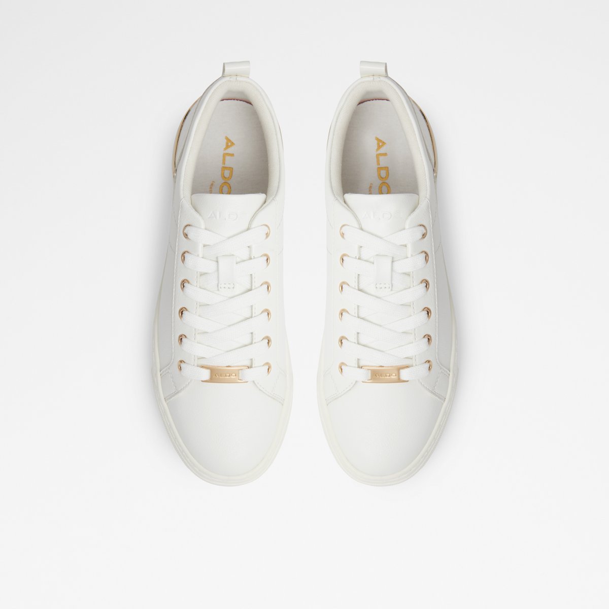 Dilathielle White Synthetic Smooth Women Low top sneakers