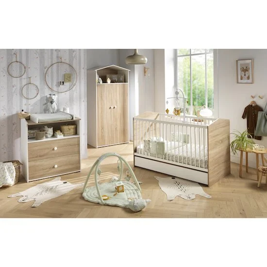 Cabanon Little Big Bed   Blanc        70 x 140 cm   de               Sauthon Baby's Sweet Home