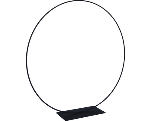 Metalen ring met metalen voet Lafiora Ø 40 cm zwart