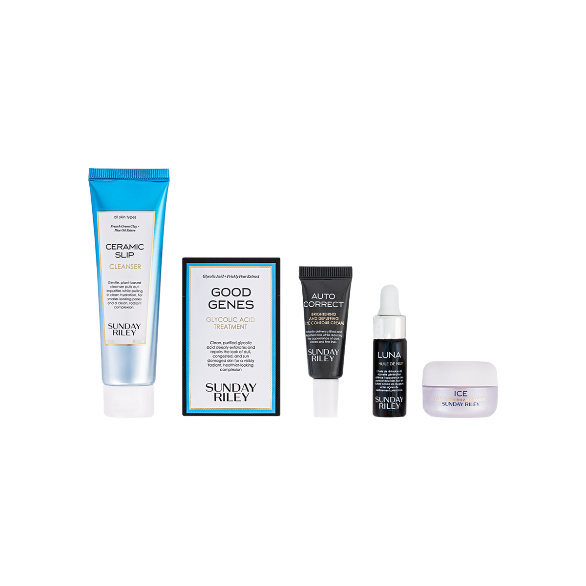 Skincare Sample Set Sunday Riley P.M.