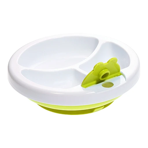 ASSIETTE PLATÖ (LIME) - ASSIETTE CHAUFFANTE POUR BÉBÉ - Ecru