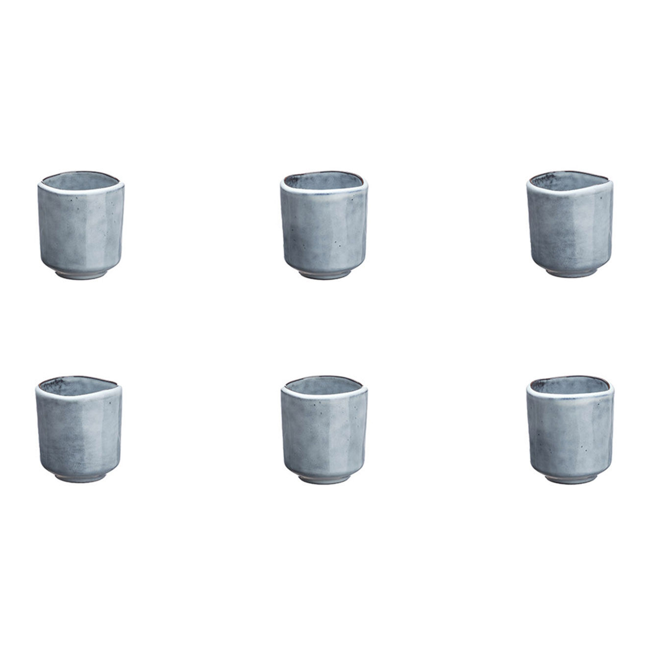 Bjorn 6 Tasses en Grès Cloud gris clair - 12 cl