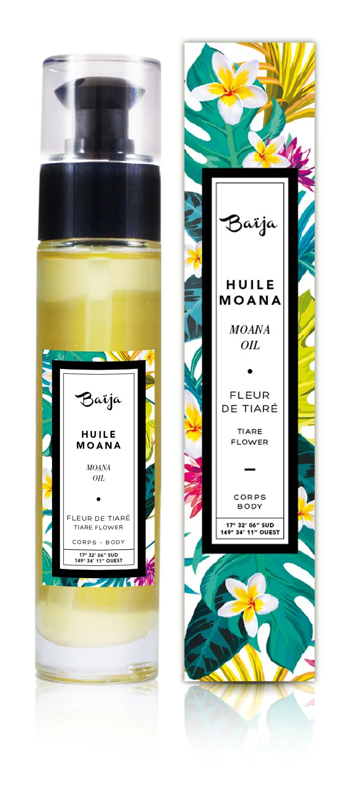 Baïja - Moana - Fleur de Tiaré Huile Corps et Bain- Huile