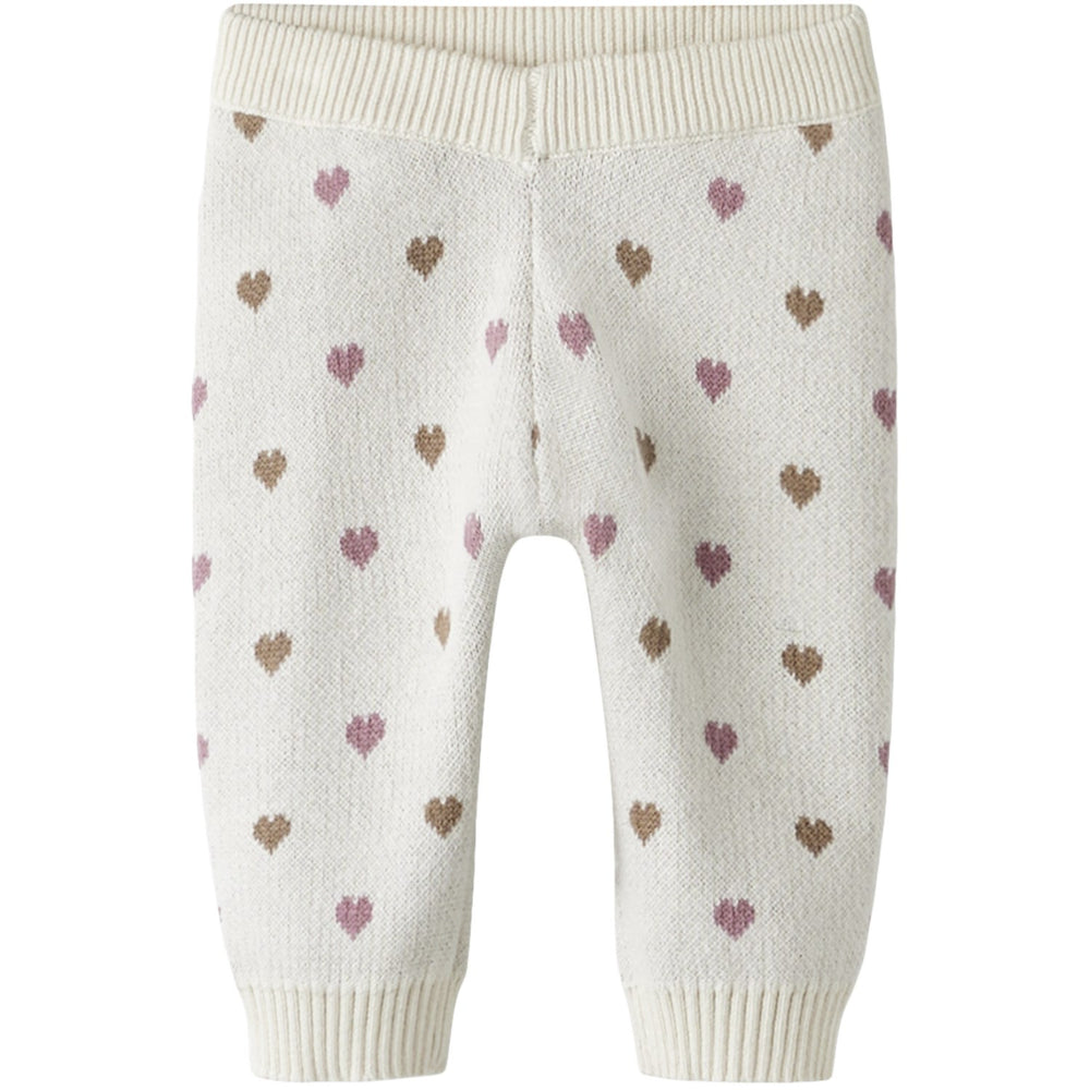Køb Lil'Atelier Turtledove Sepia Tint Nbfsaran Strik Bukser Heart Lil