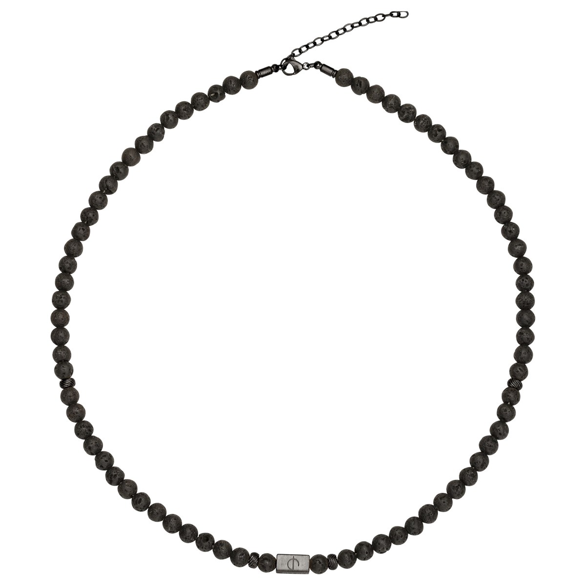 Collier semi-rigide Abel en Acier 316L avec lave