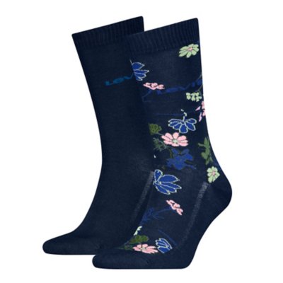 Chaussettes adulte talon et pointe renforcés en coton doux - Lot de 2 LEVIS