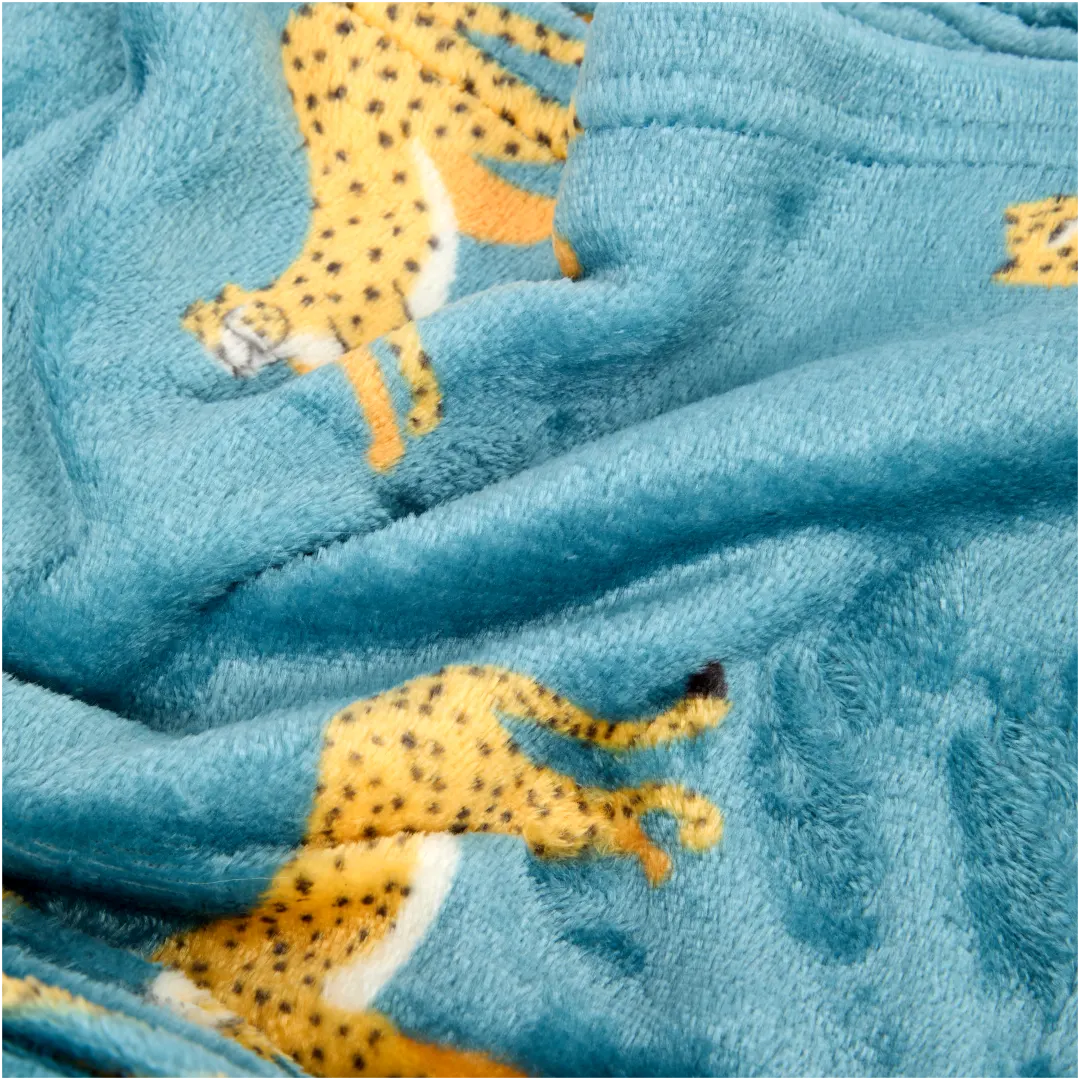 Plaid à imprimé animal