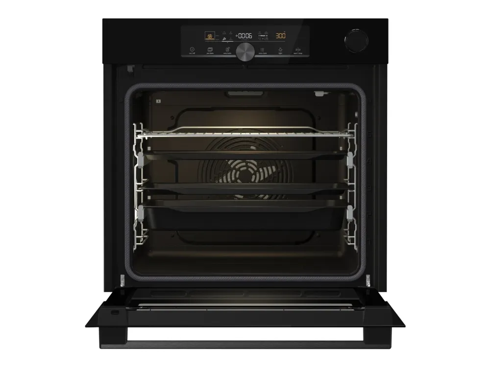 Gorenje Advanced BPSA6747A08BG - Ovn - med dampfunktion - til indbygning - niche - bredde: 56 cm - dybde: 55 cm - højde: 59 cm - med selv-rengøring - Klasse A  - sort