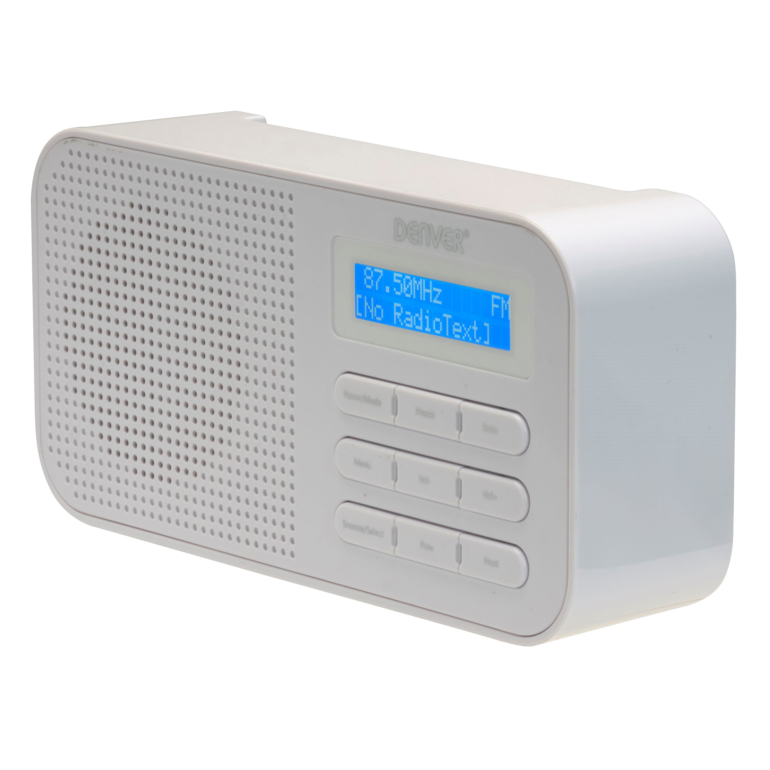 Denver DAB/FM-radio - Hvit