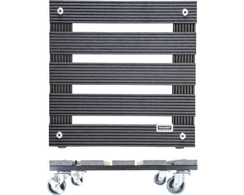 Plantenwagen WPC 29 x 29 cm max. draagvermogen 80 kg antraciet