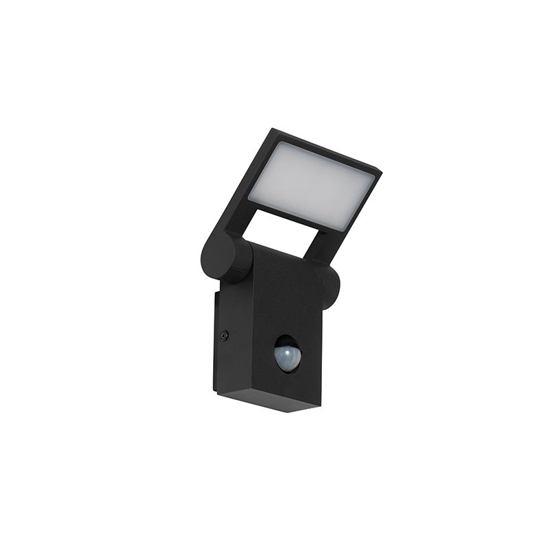 Buitenwandlamp antraciet incl. LED IP54 met bewegingssensor - Zane