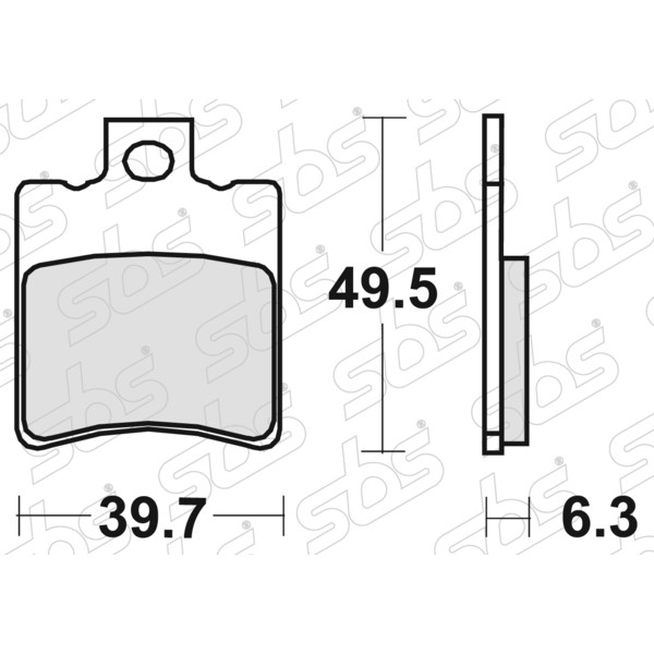 SBS - Plaquettes de frein 123 HF