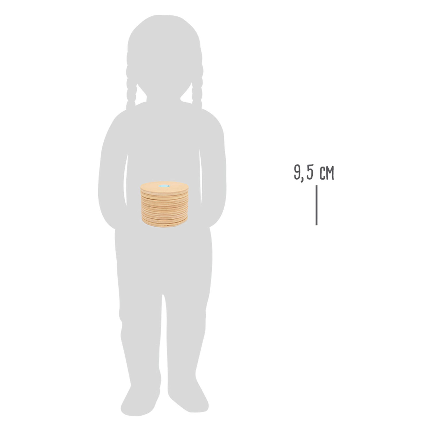 Small Foot - Houten Stapelspel Logisteck Educatief, 9dlg.
