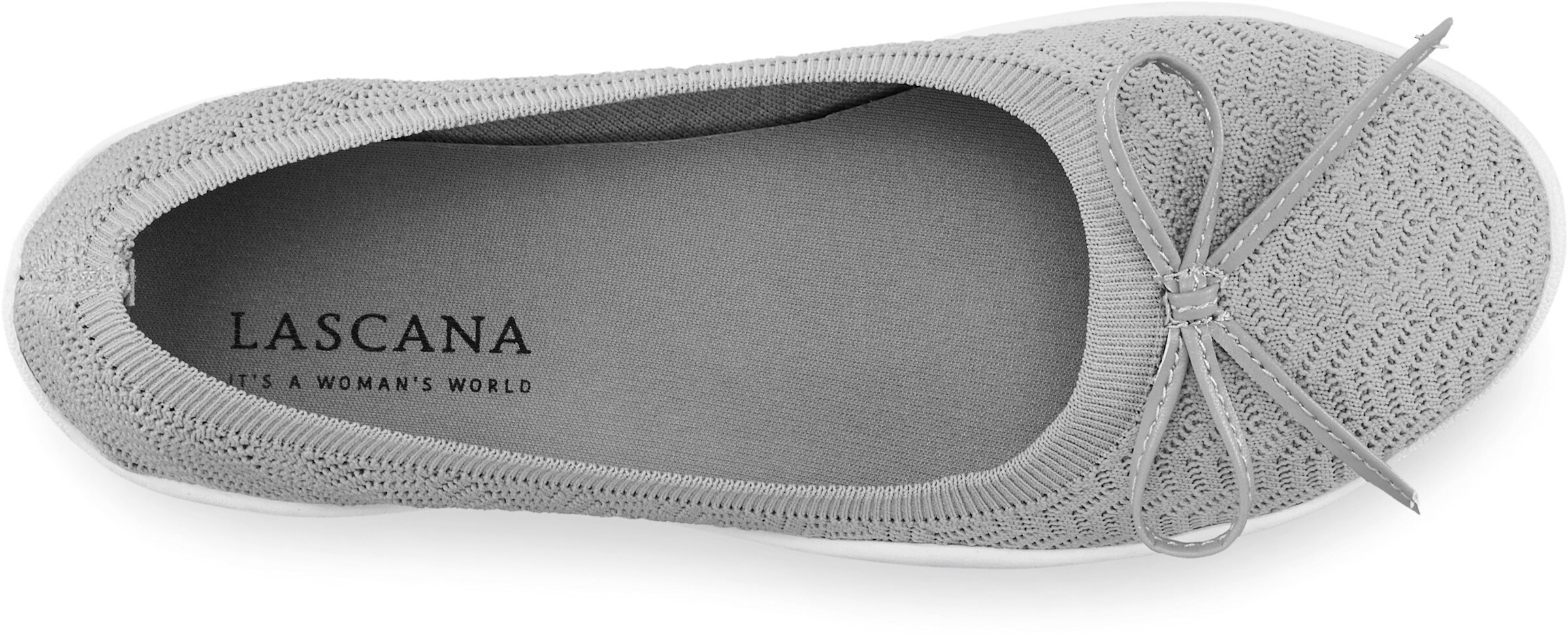LASCANA Sneaker Ballerinas in grau
