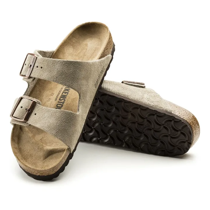 BIRKENSTOCK Sandales Arizona SFB Cuir Suede - Collection Adulte  | Taupe